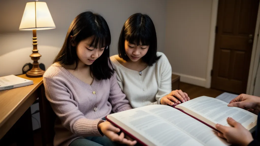 Mains d'un adulte surlignant une méthode d'anglais professionnel.