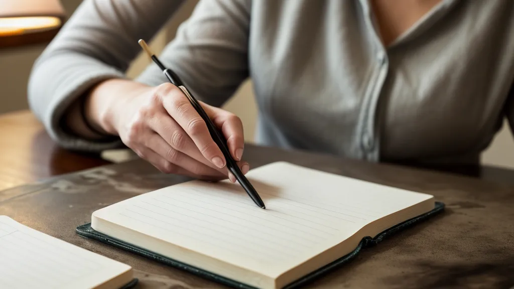 Gros plan sur un carnet de notes d'anglais et une tasse de café froid