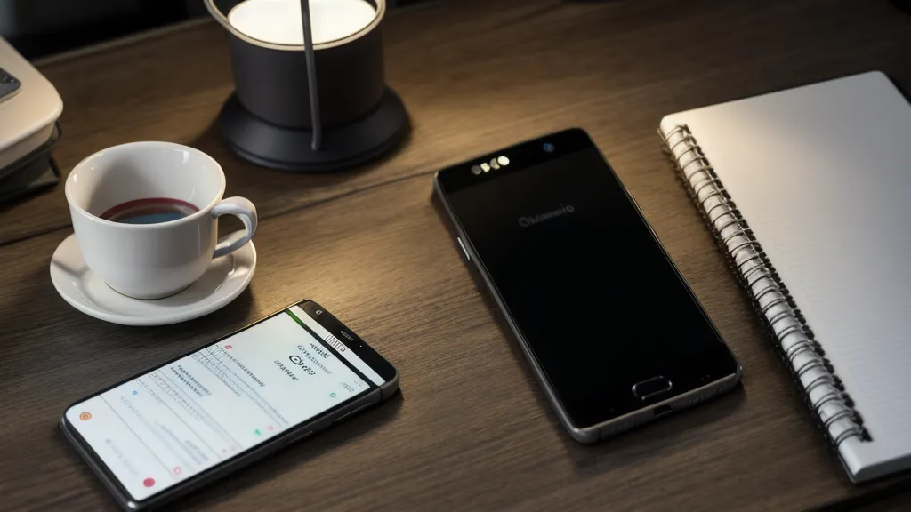 Un smartphone affichant un appel international posé à côté d'un planning logistique.